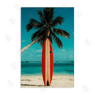 LSR Design Studio | Single Palm Tree & Surfboard