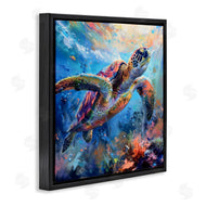 LSR Design Studio | Rainbow Sea Turtle & Bubbles
