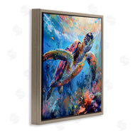 LSR Design Studio | Rainbow Sea Turtle & Bubbles