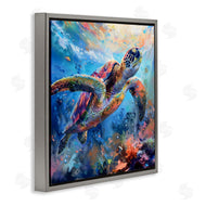LSR Design Studio | Rainbow Sea Turtle & Bubbles