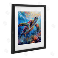 LSR Design Studio | Rainbow Sea Turtle & Bubbles