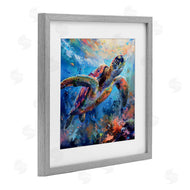LSR Design Studio | Rainbow Sea Turtle & Bubbles