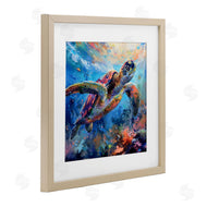 LSR Design Studio | Rainbow Sea Turtle & Bubbles