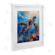 LSR Design Studio | Rainbow Sea Turtle & Bubbles