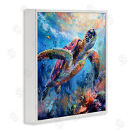 LSR Design Studio | Rainbow Sea Turtle & Bubbles