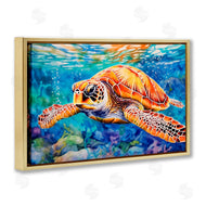 LSR Design Studio | Brown Sea Turtle Under Surface