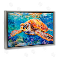 LSR Design Studio | Brown Sea Turtle Under Surface