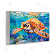 LSR Design Studio | Brown Sea Turtle Under Surface