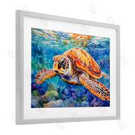 LSR Design Studio | Brown Sea Turtle Under Surface