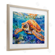LSR Design Studio | Brown Sea Turtle Under Surface