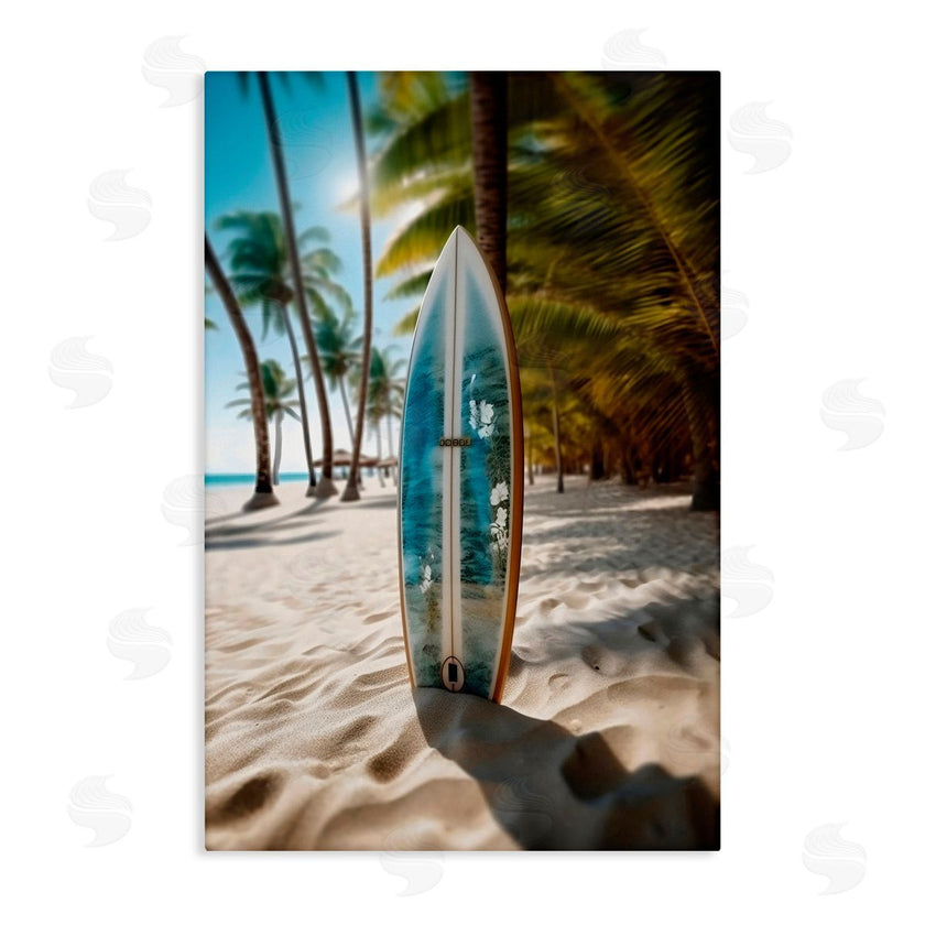LSR Design Studio | Blue Surfboard Coastal Blur