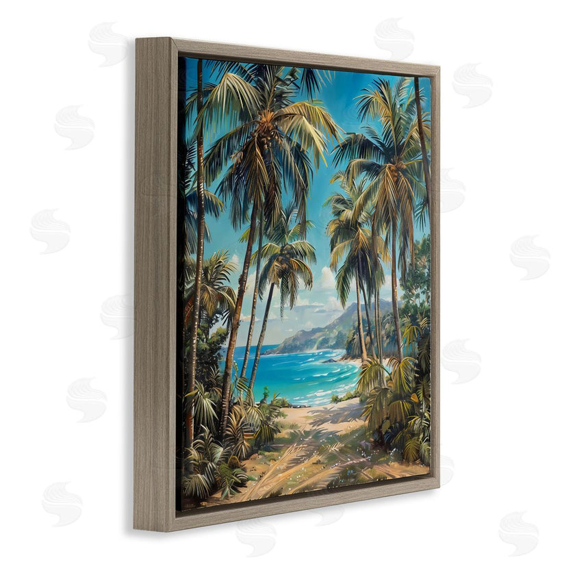 Creative Studio | Beach Pathway Palm Reflections