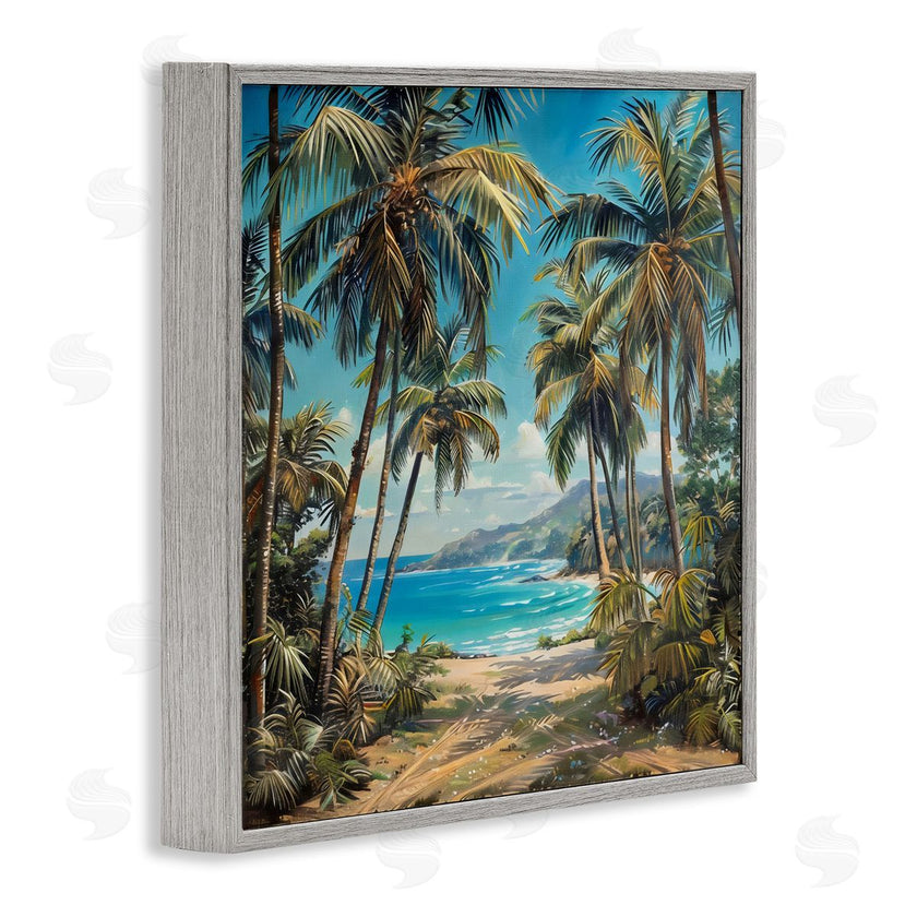 Creative Studio | Beach Pathway Palm Reflections