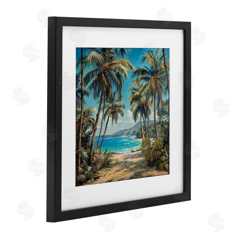 Creative Studio | Beach Pathway Palm Reflections