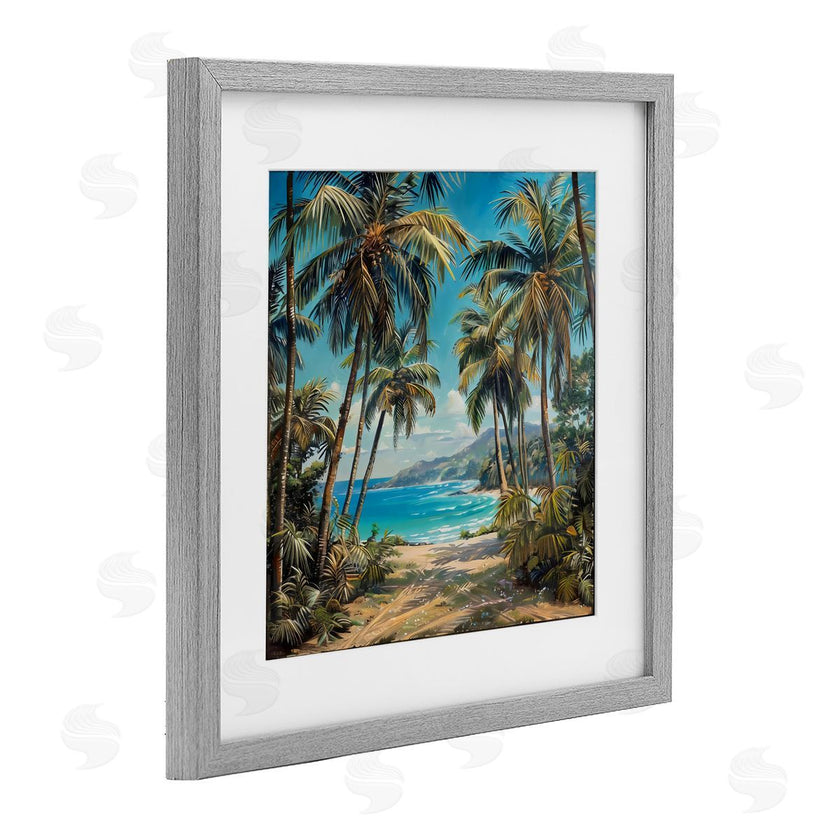 Creative Studio | Beach Pathway Palm Reflections