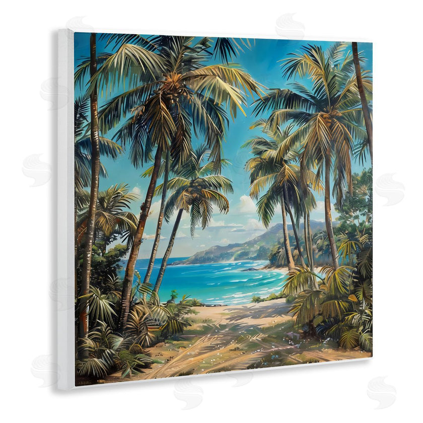 Creative Studio | Beach Pathway Palm Reflections