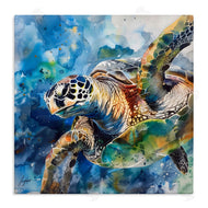 Creative Studio | Watercolor Splatter Sea Turtle