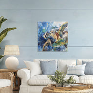 Creative Studio | Watercolor Splatter Sea Turtle