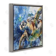 Creative Studio | Watercolor Splatter Sea Turtle