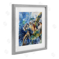 Creative Studio | Watercolor Splatter Sea Turtle