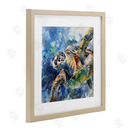 Creative Studio | Watercolor Splatter Sea Turtle