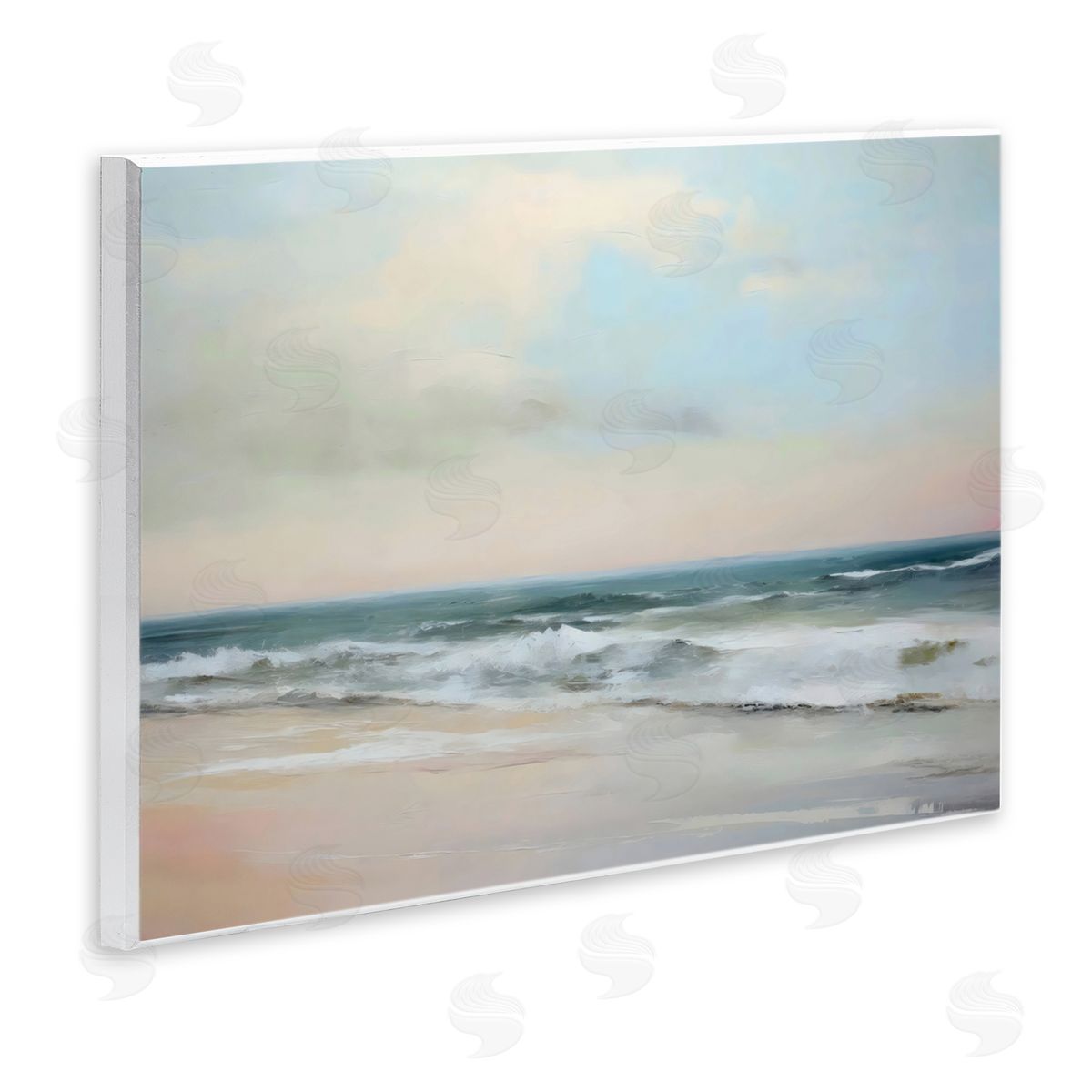 Creative Studio Sandy Shore in Neutrals Wall Plaque Art Print