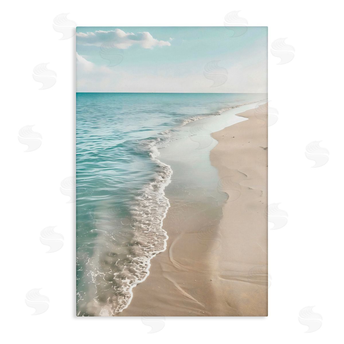 Creative Studio Vast Shoreline Into Distance Canvas Wall Art Print