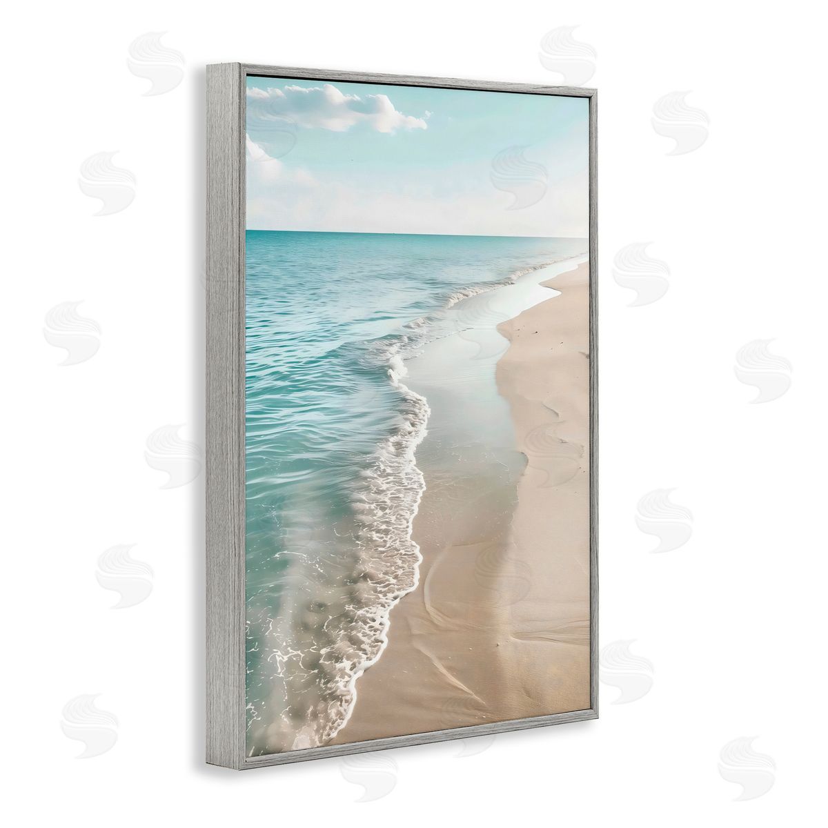 Creative Studio Vast Shoreline Into Distance Gray Framed Giclee Art Print