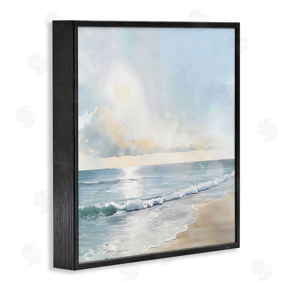 Creative Studio Blue Seascape Overhead Cloud Black Framed Giclee Art Print