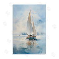 LSR Design Studio | Clouded Ocean Waves Sailboat