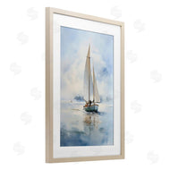 LSR Design Studio | Clouded Ocean Waves Sailboat