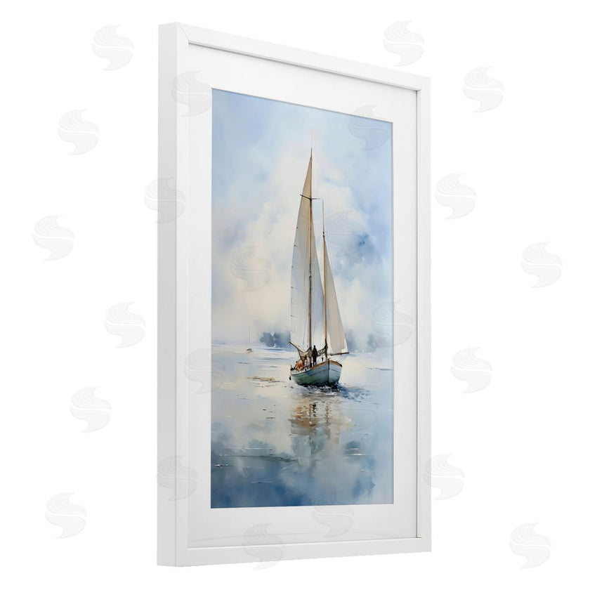 LSR Design Studio | Clouded Ocean Waves Sailboat