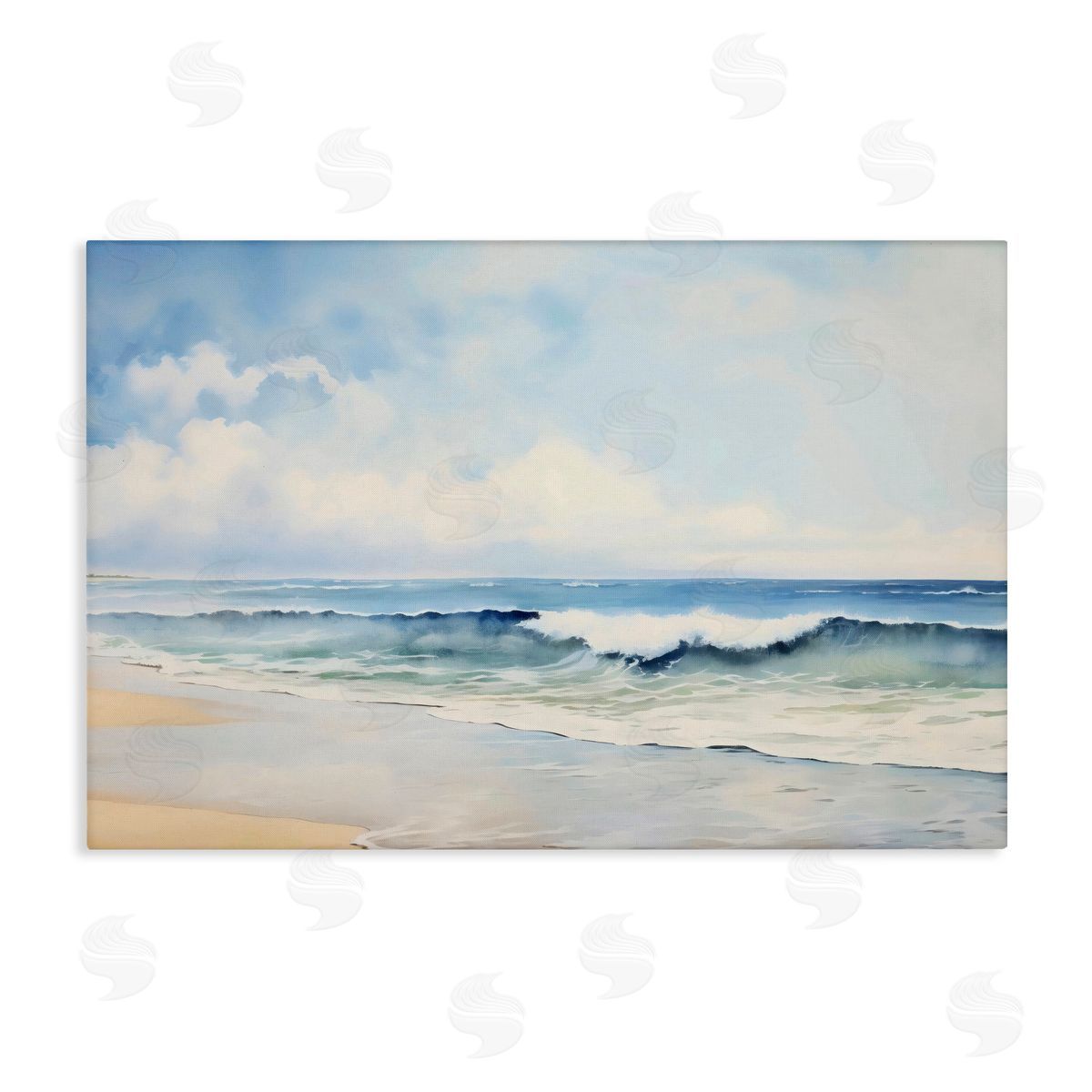 Creative Studio Watercolor Beach Serenity Canvas Wall Art Print