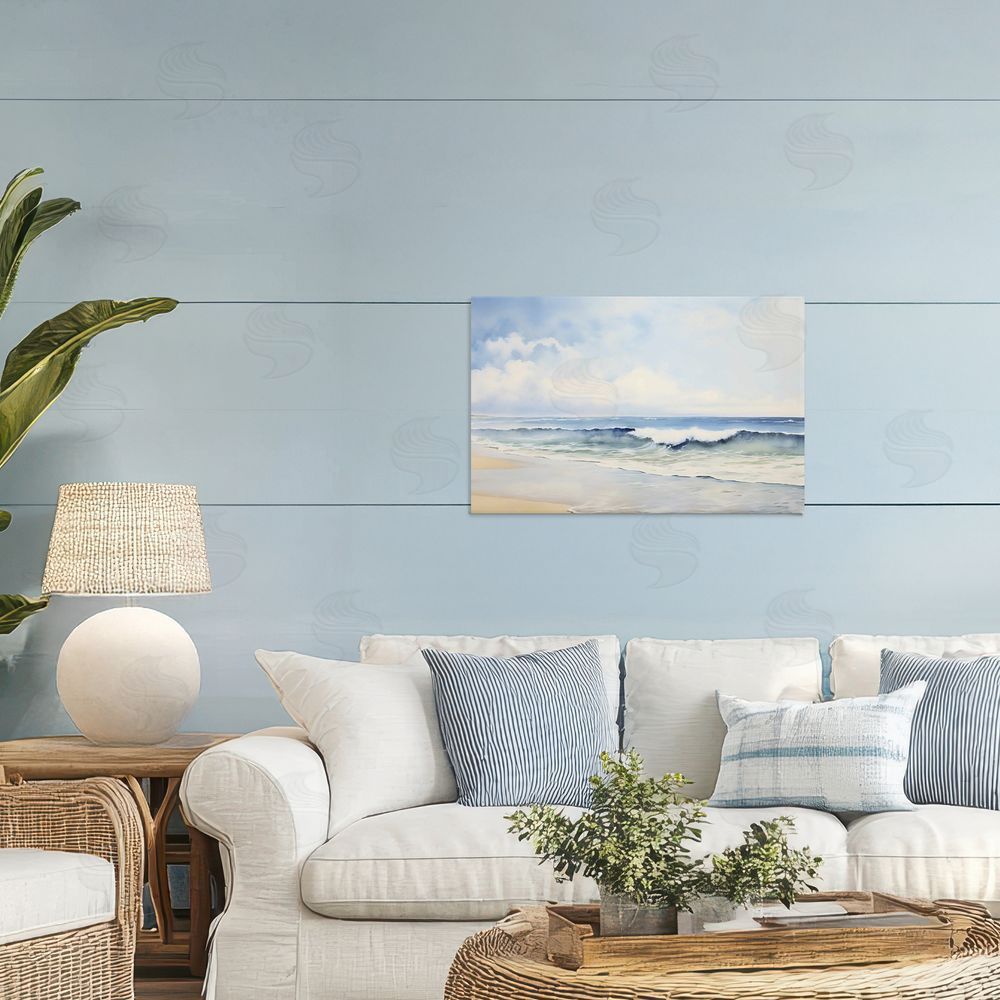 Creative Studio Watercolor Beach Serenity Printed Wall Art in Room