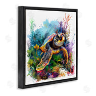 LSR Design Studio | Sea Turtle & Vivid Coral Reef
