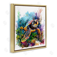 LSR Design Studio | Sea Turtle & Vivid Coral Reef
