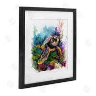 LSR Design Studio | Sea Turtle & Vivid Coral Reef