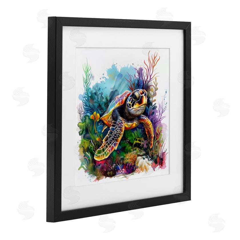 LSR Design Studio | Sea Turtle & Vivid Coral Reef