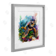 LSR Design Studio | Sea Turtle & Vivid Coral Reef