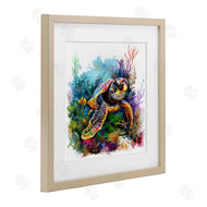LSR Design Studio | Sea Turtle & Vivid Coral Reef