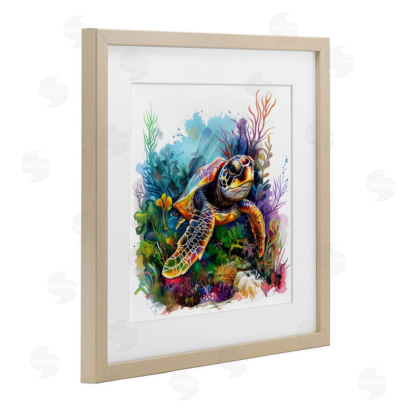 LSR Design Studio | Sea Turtle & Vivid Coral Reef