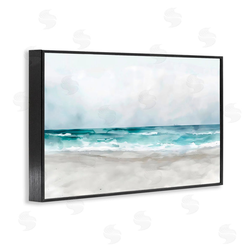 LSR Design Studio | Abstract Watercolor Aqua Beach