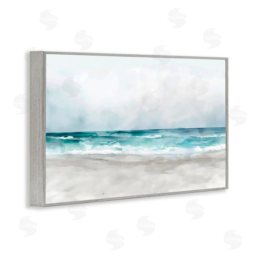 LSR Design Studio | Abstract Watercolor Aqua Beach