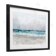 LSR Design Studio | Abstract Watercolor Aqua Beach