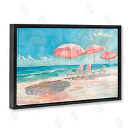 LSR Design Studio | Pastel Pink Watercolor Beach