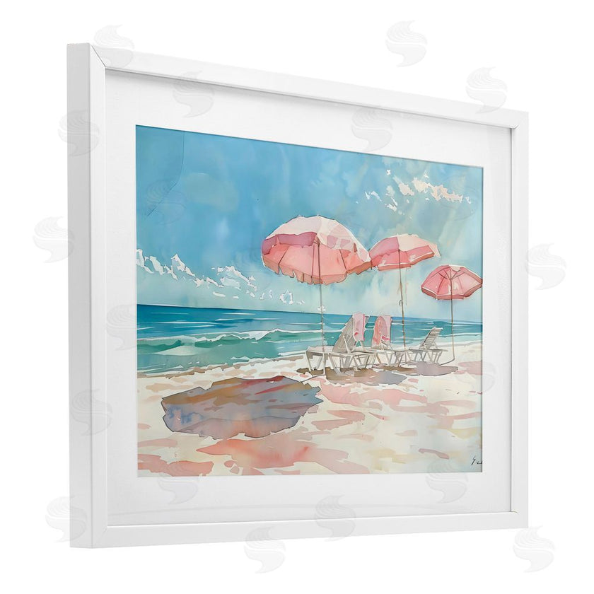 LSR Design Studio | Pastel Pink Watercolor Beach