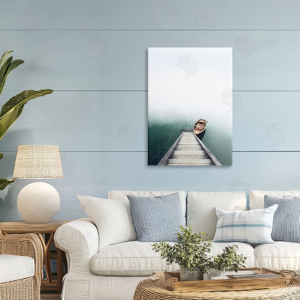 Sisi and Seb Boat At Bottom Of Stairs Printed Wall Art in Room