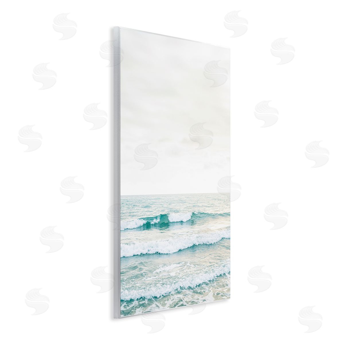 Sisi and Seb Rolling Ocean Waves Peace Wall Plaque Art Print