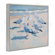 Sisi and Seb | Summer Seagulls Crowding Shore