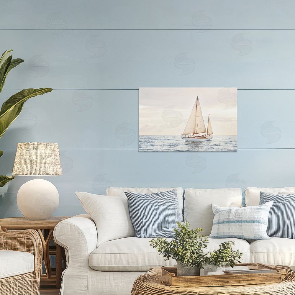Sisi and Seb Yacht's Voyage Adventure Printed Wall Art in Room
